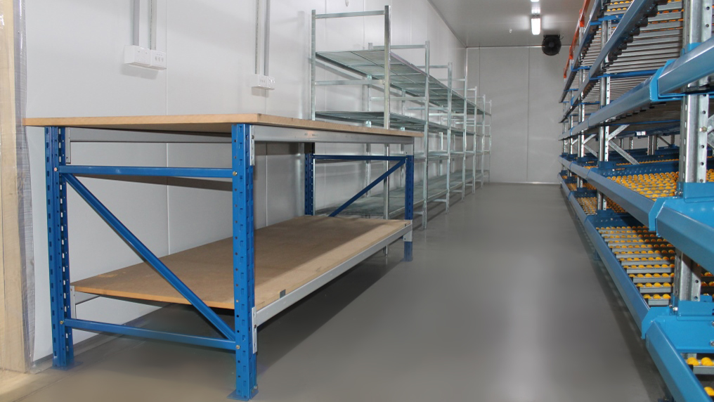 industrial workbench coolroom shelving