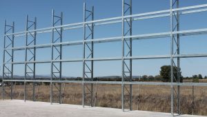 Outdoor Galvanised Racking for a mining site
